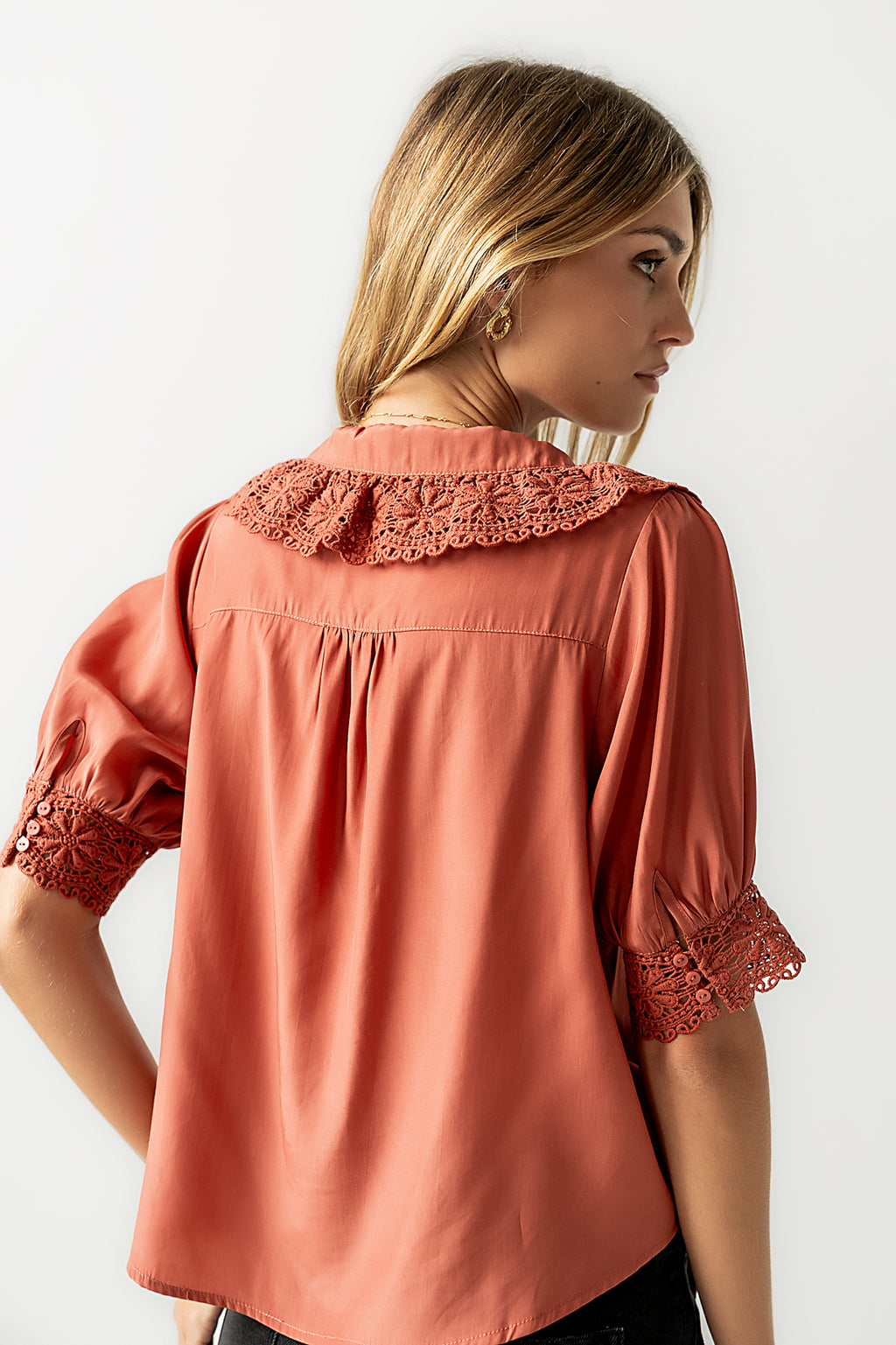 Zayne Button Up in Clay - FINAL SALE