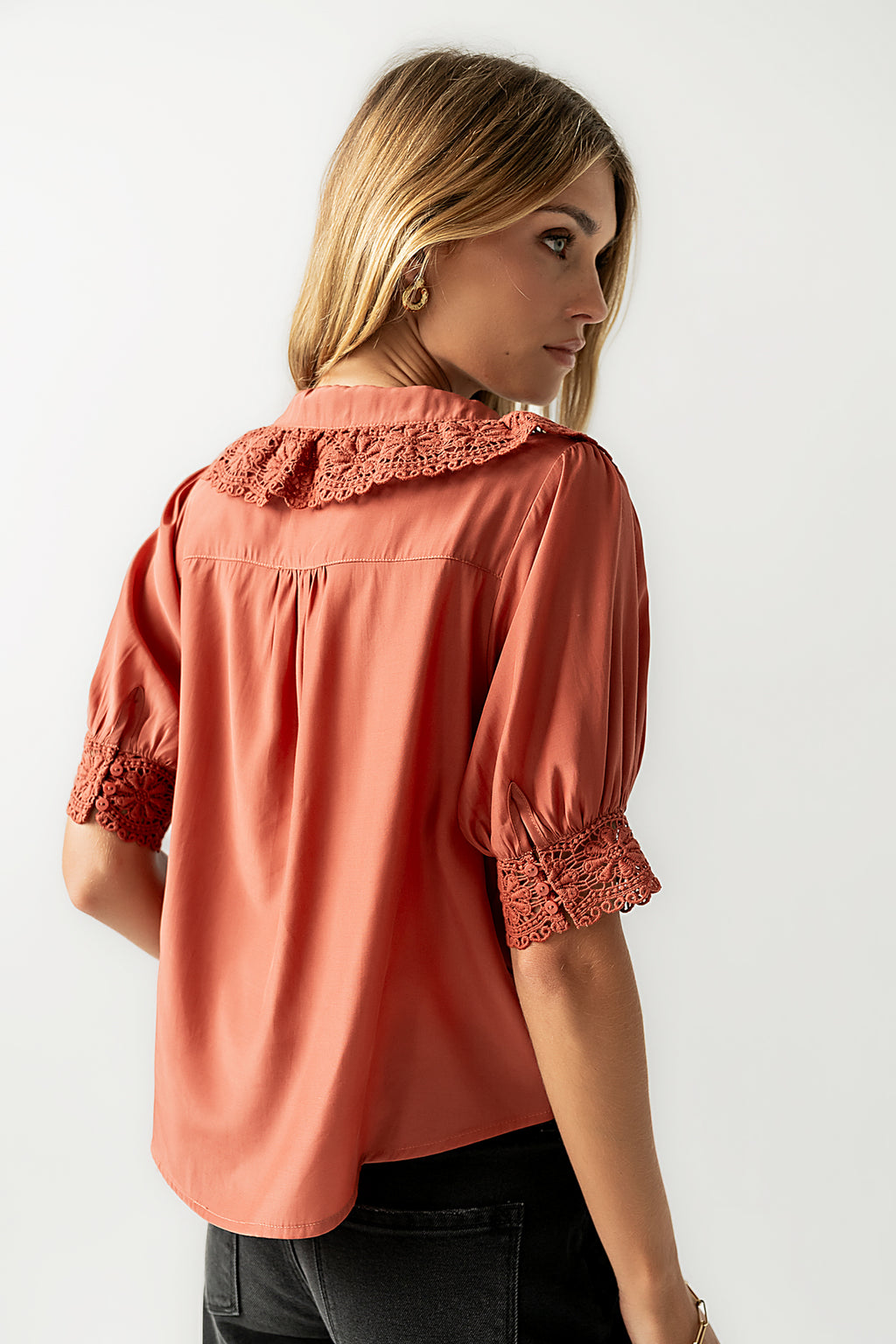 Zayne Button Up in Clay - FINAL SALE