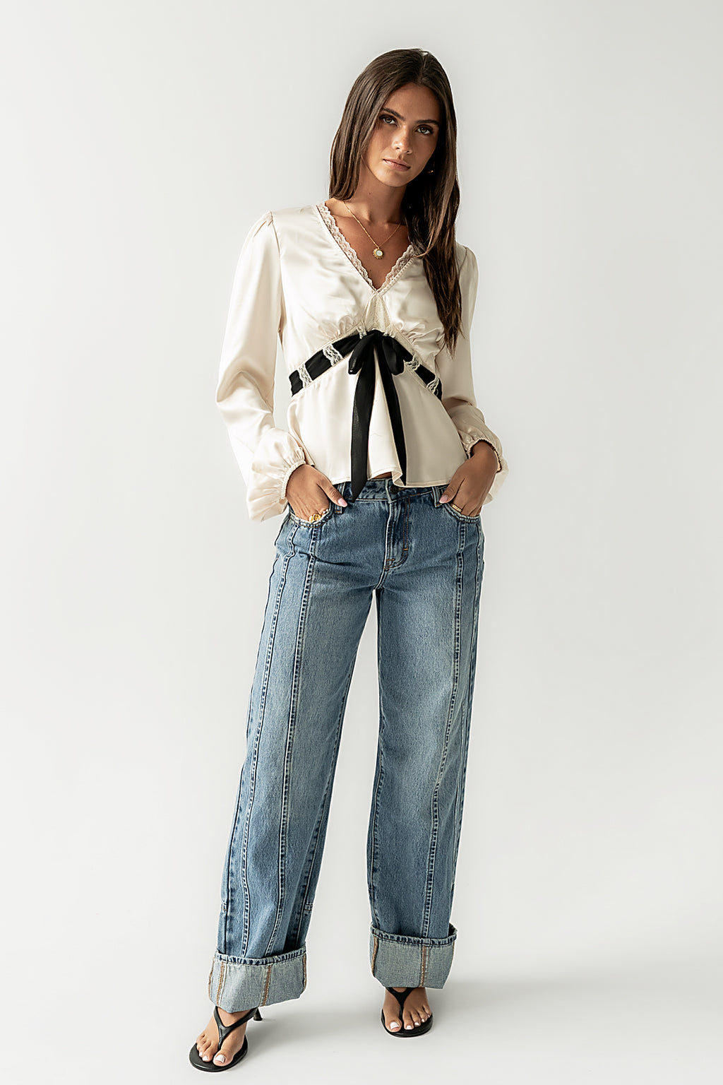 Margot Satin Blouse - FINAL SALE