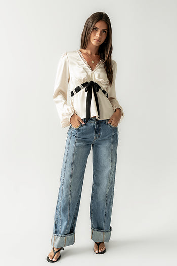 Margot Satin Blouse - FINAL SALE