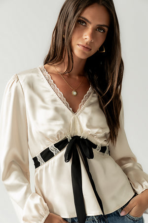 Margot Satin Blouse - FINAL SALE