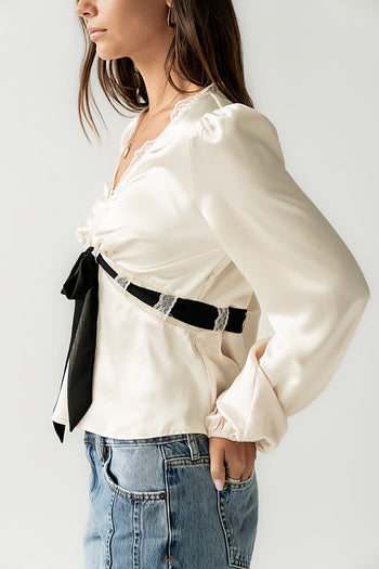 Margot Satin Blouse - FINAL SALE