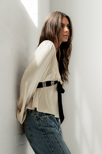 Margot Satin Blouse - FINAL SALE