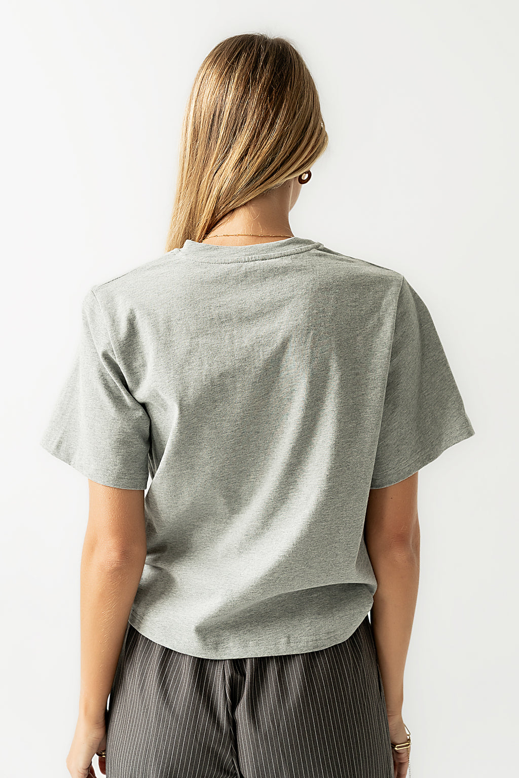 Posie Knot Tee in Heather Grey - FINAL SALE