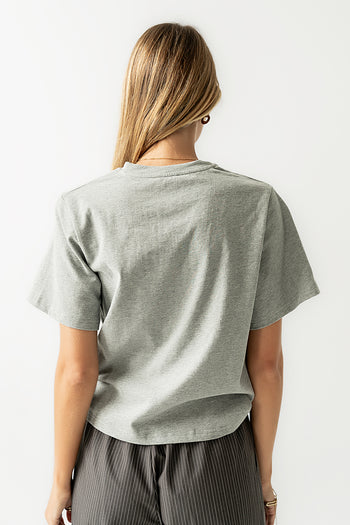 Posie Knot Tee in Heather Grey - FINAL SALE