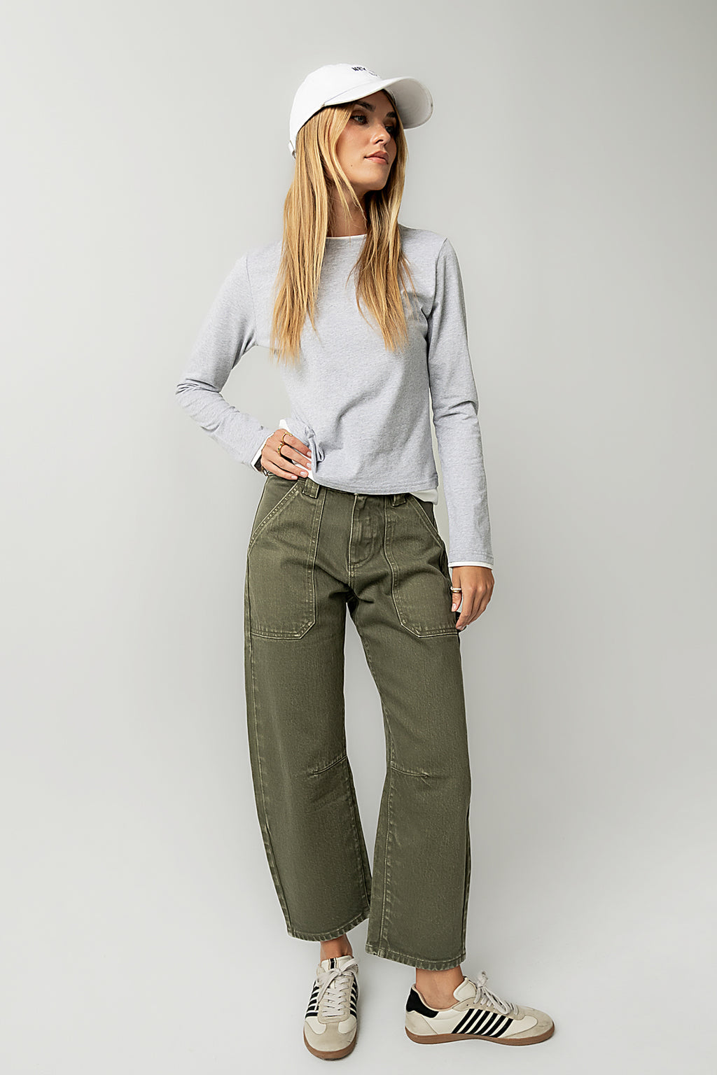 Destiny Double Layer Top in Grey - FINAL SALE