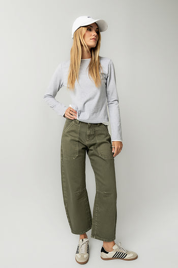 Destiny Double Layer Top in Grey - FINAL SALE