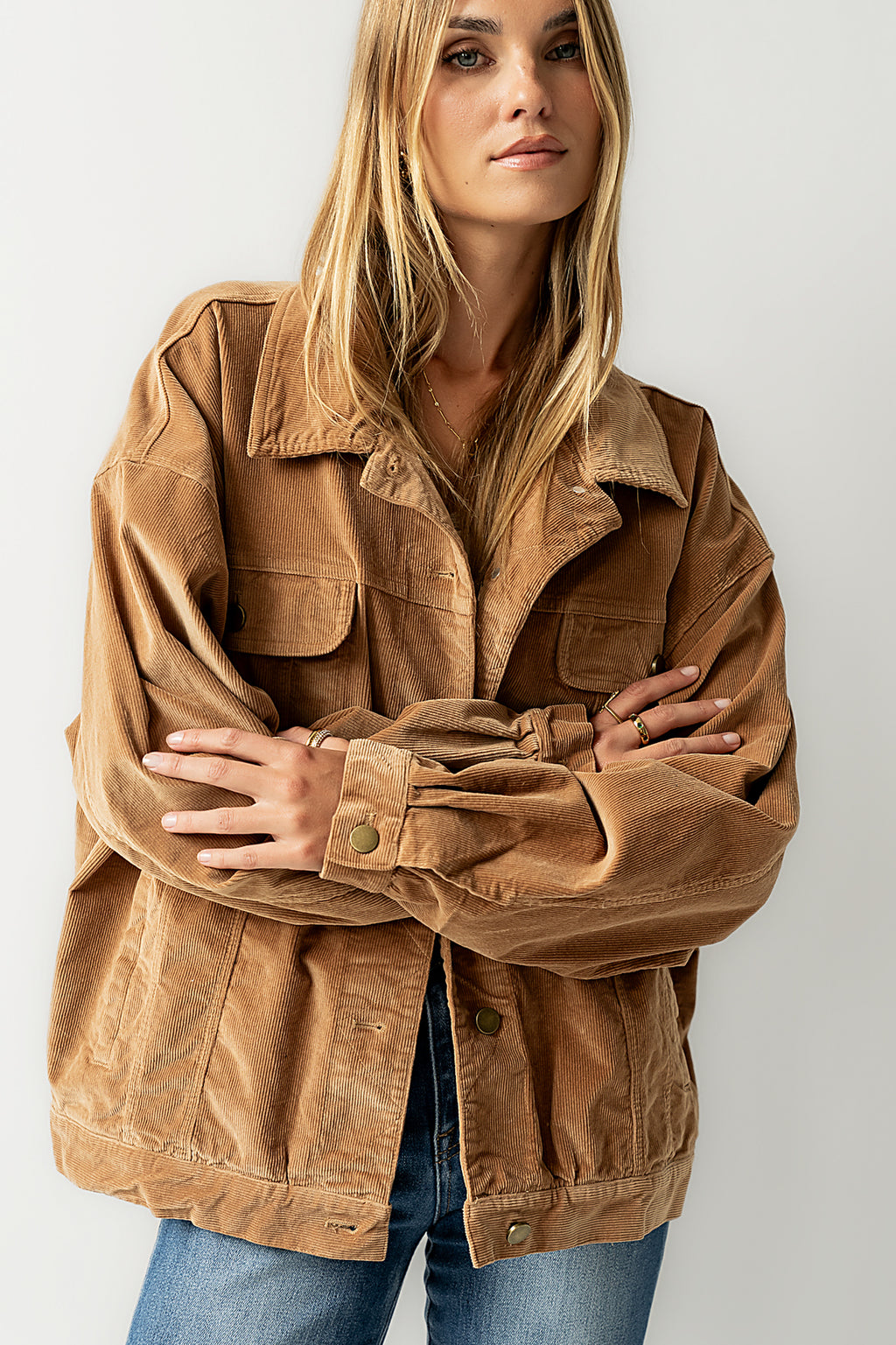 Sarah Corduroy Jacket in Camel - FINAL SALE