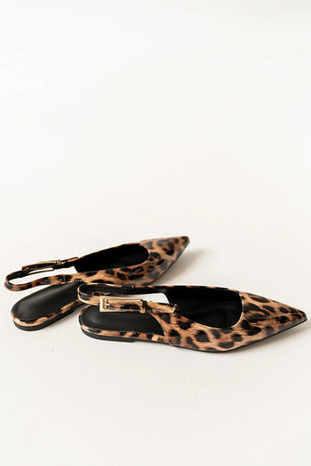 Katherine Leopard Slingback Flats