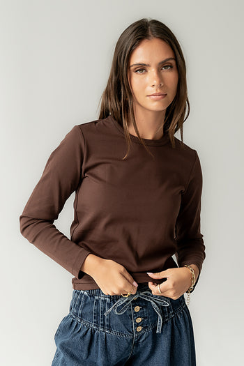 Makayla Shirt in Brown