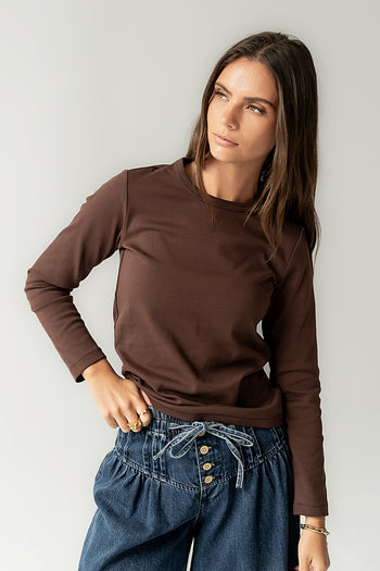 Makayla Shirt in Brown