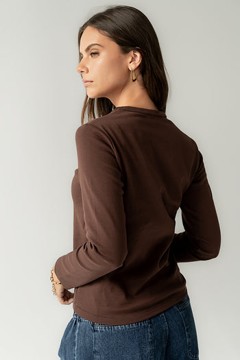 Makayla Shirt in Brown