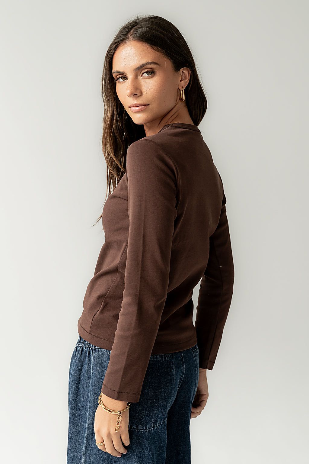 Makayla Shirt in Brown