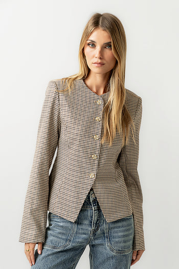 Talia Houndstooth Jacket