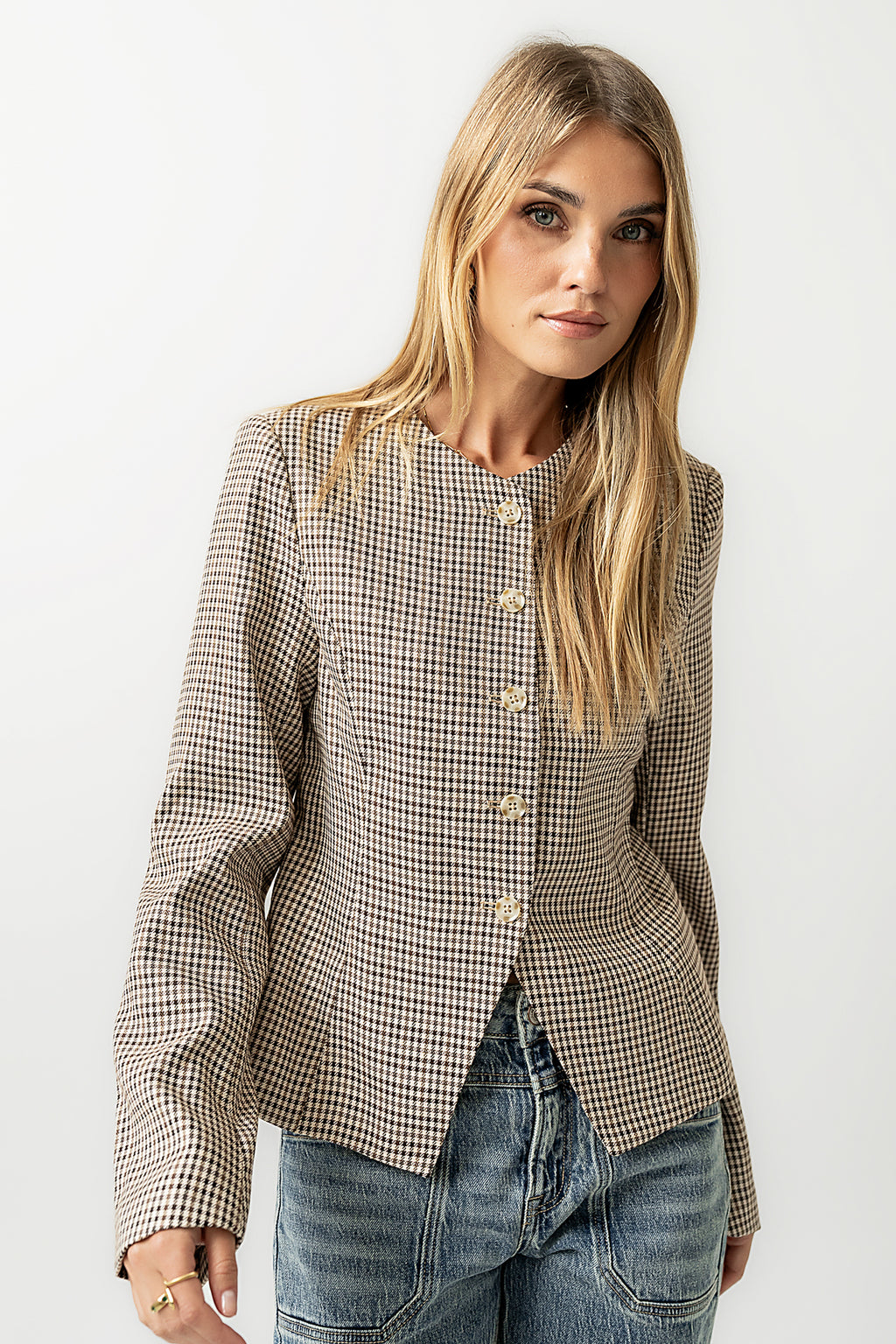 Talia Houndstooth Jacket