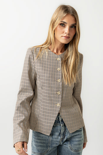 Talia Houndstooth Jacket