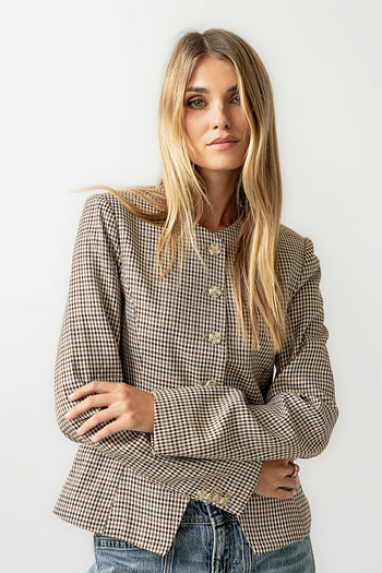 Talia Houndstooth Jacket