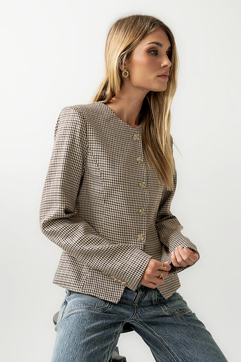 Talia Houndstooth Jacket