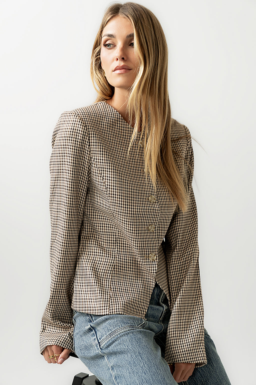 Talia Houndstooth Jacket