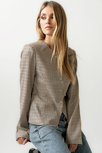 Talia Houndstooth Jacket