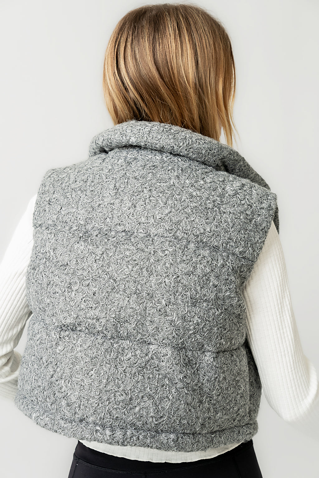 Nolan Puffer Vest in Grey - FINAL SALE