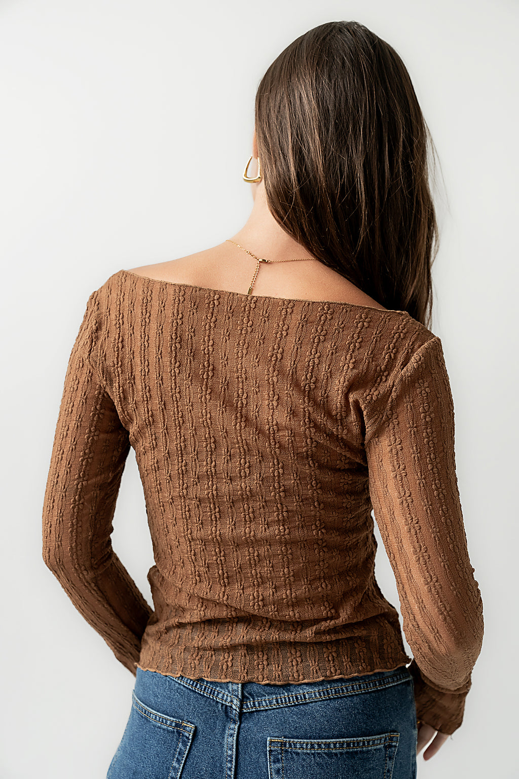 Rachel Lace Top in Camel