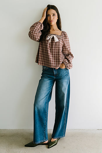 Jemma Plaid Blouse - FINAL SALE