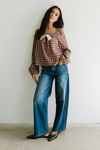 Eden Baggy Jeans in Dark Wash