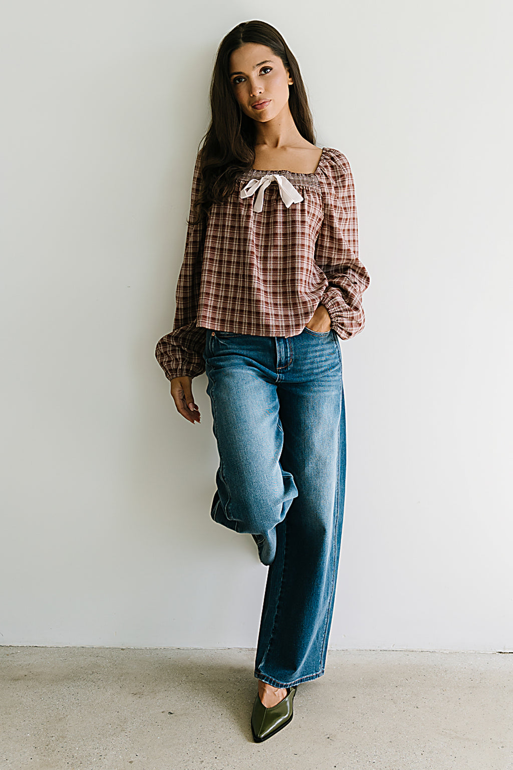 Eden Baggy Jeans in Dark Wash