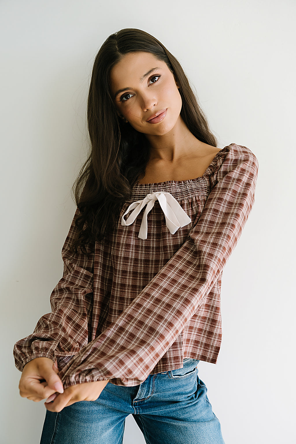 Jemma Plaid Blouse - FINAL SALE