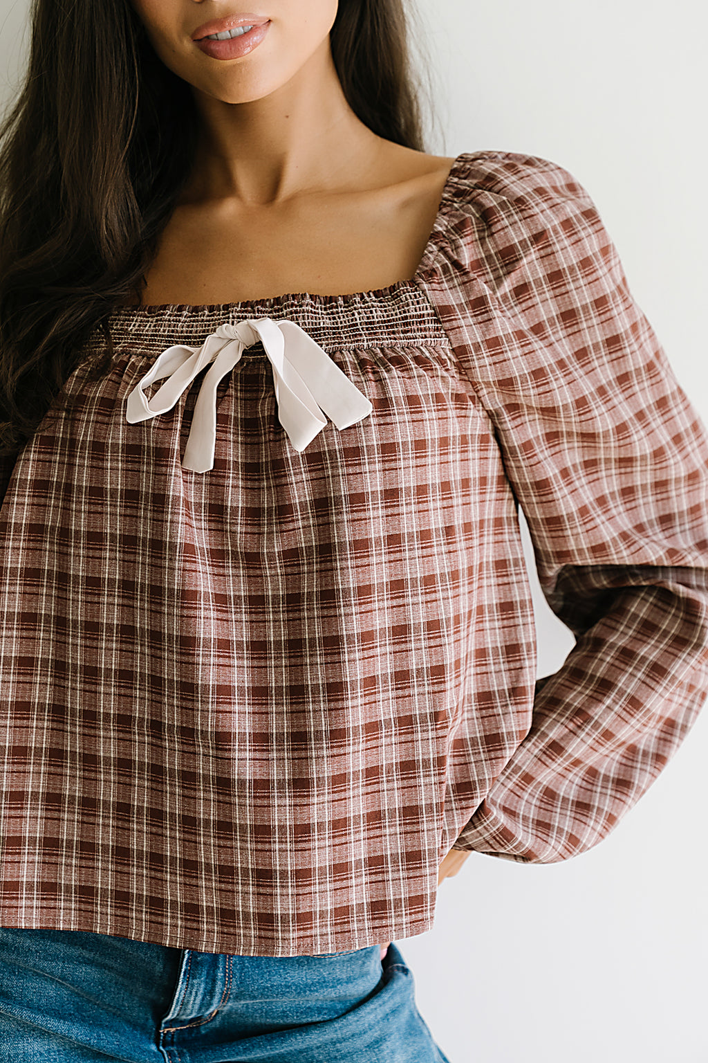 Jemma Plaid Blouse - FINAL SALE