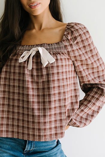 Jemma Plaid Blouse - FINAL SALE