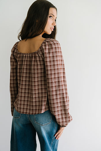 Jemma Plaid Blouse - FINAL SALE