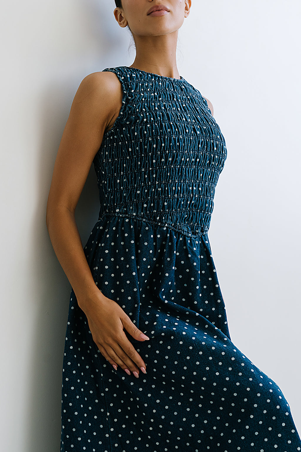 Jasmine Denim Midi Dress - FINAL SALE