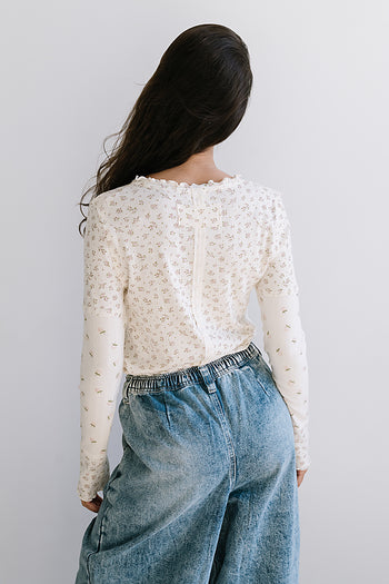 Mylo Floral Top in Blush