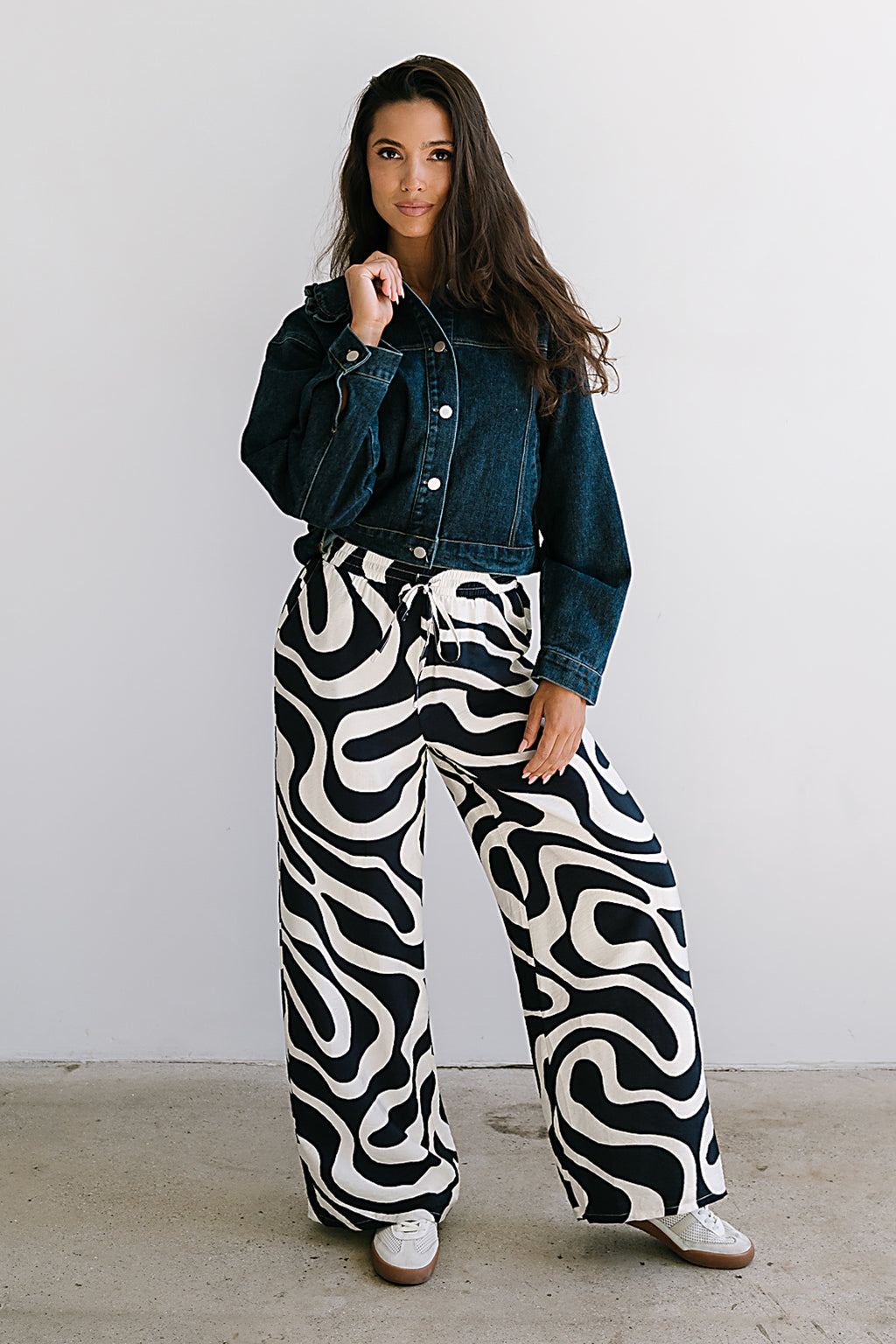 Remy Abstract Wide Leg Pants