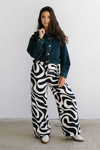 Remy Abstract Wide Leg Pants