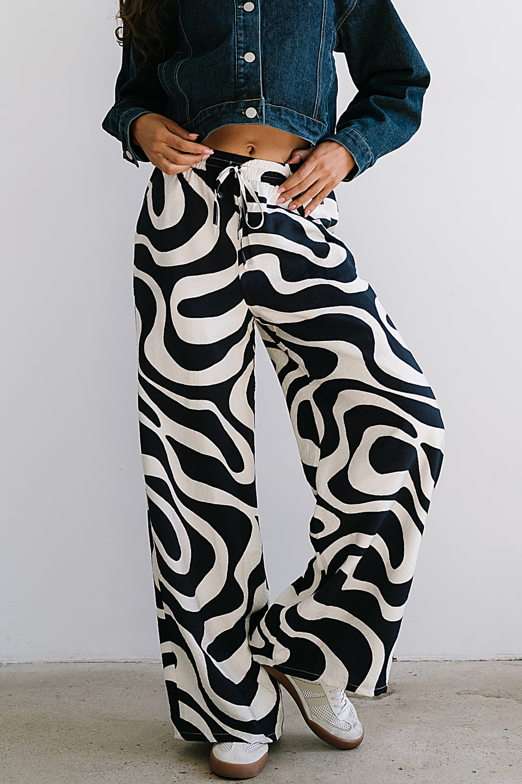 Remy Abstract Wide Leg Pants