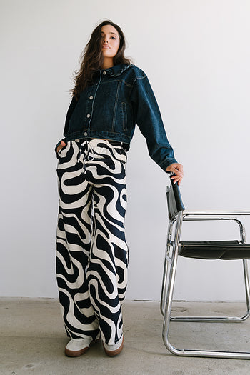 Remy Abstract Wide Leg Pants