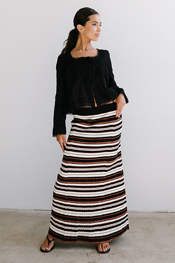 Taylor Sheer Blouse in Black