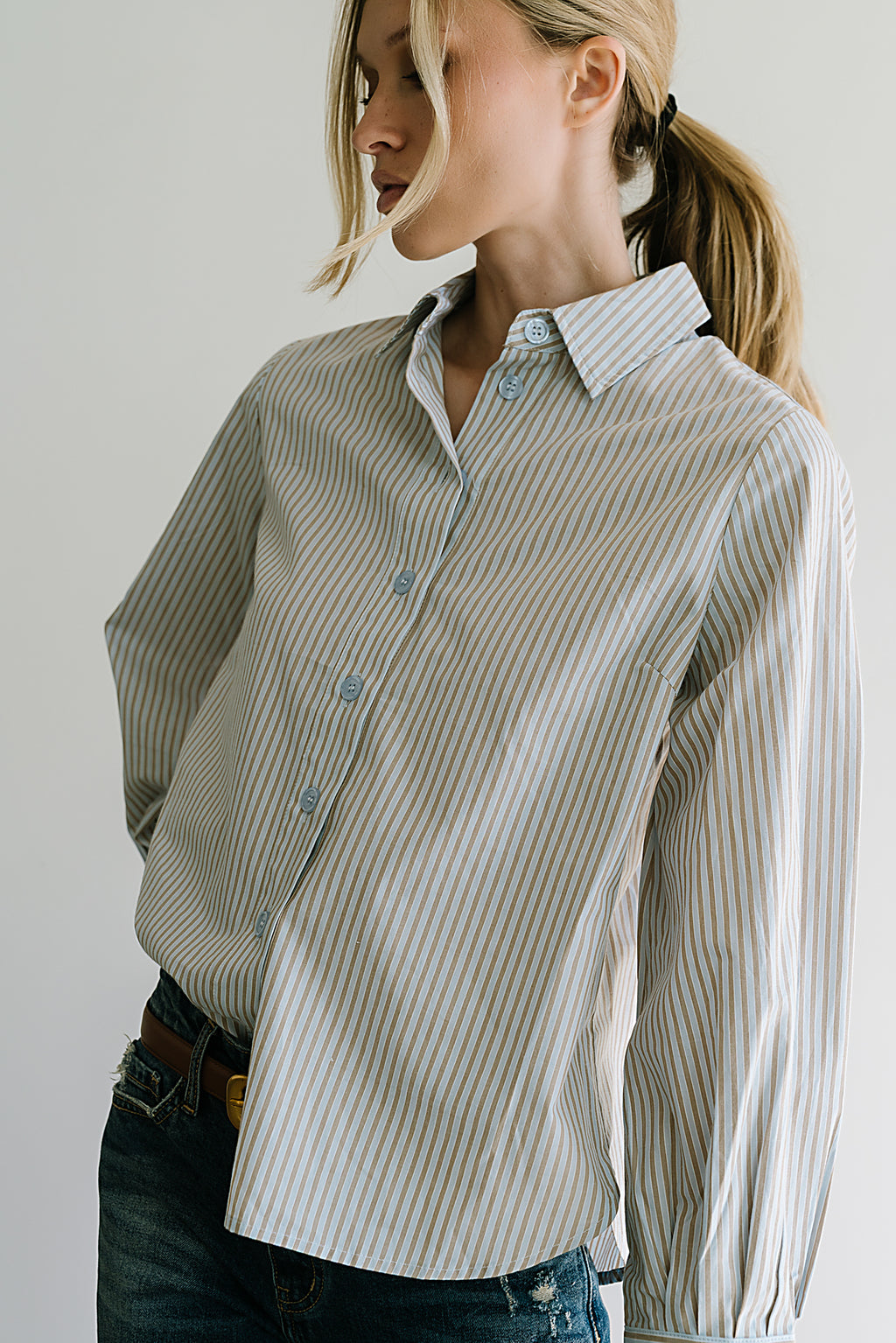Ronnie Striped Button Up - FINAL SALE