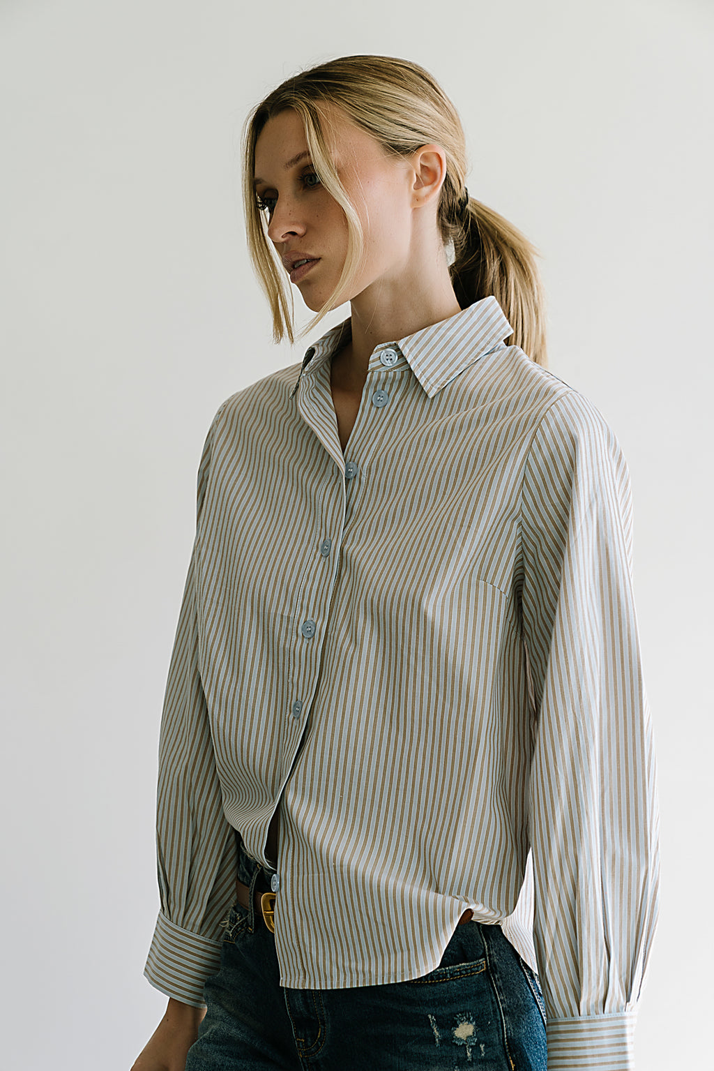 Ronnie Striped Button Up - FINAL SALE