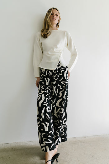 Dylan Wide Leg Pants in Black - FINAL SALE