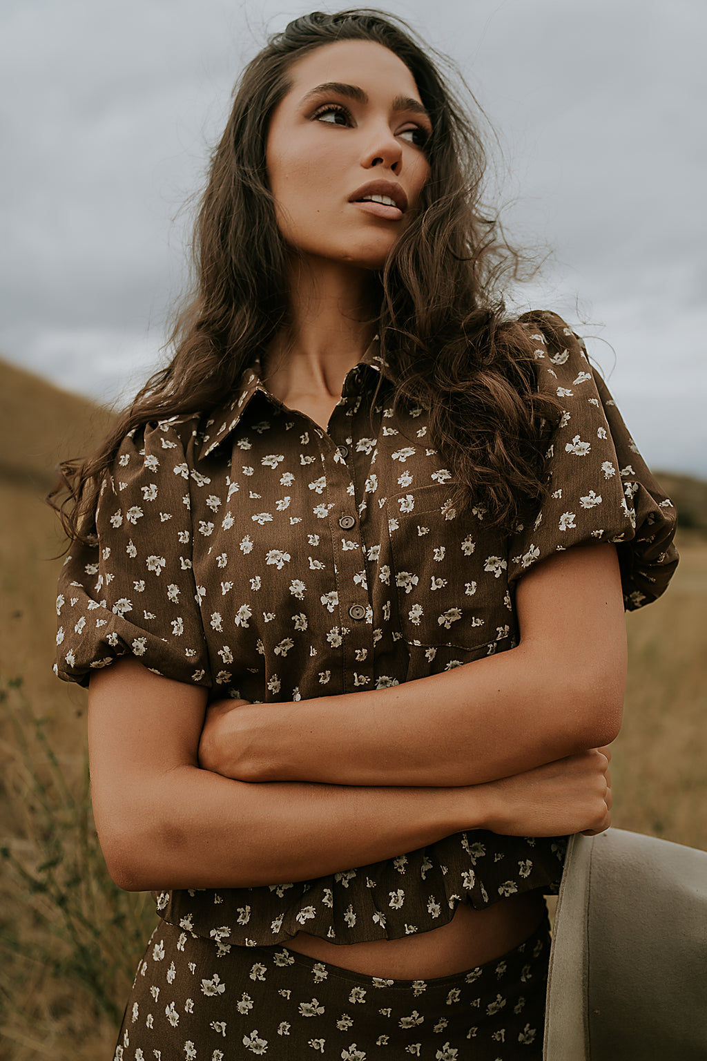 Victoria Floral Bubble Blouse - FINAL SALE