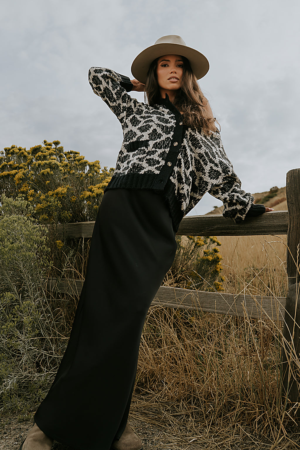 Robbin Satin Maxi Skirt in Black