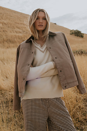 Roman Chore Jacket in Mauve - FINAL SALE