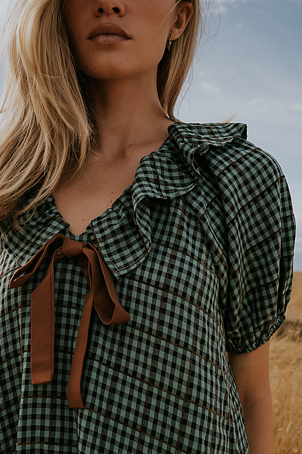 Franklin Gingham Midi Dress