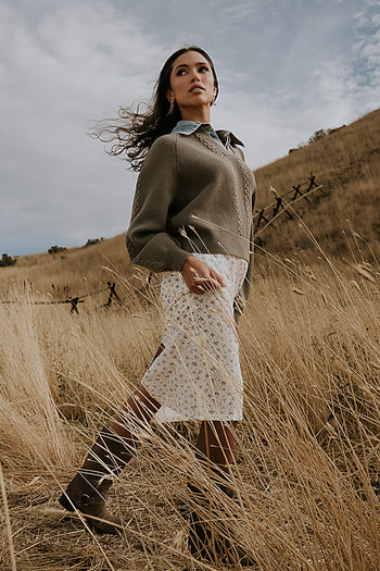 Kenyen Lace Maxi Skirt