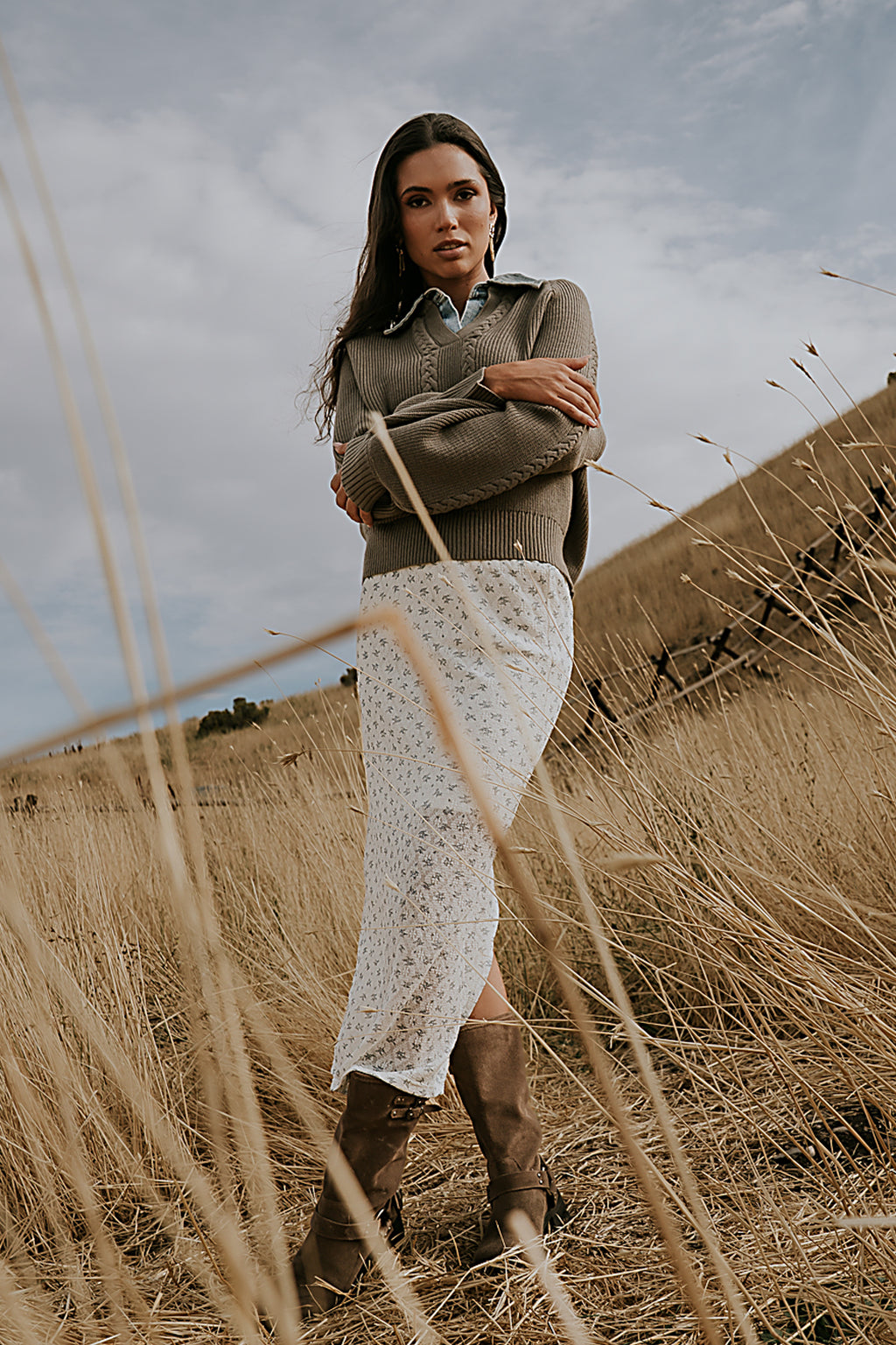 Kenyen Lace Maxi Skirt