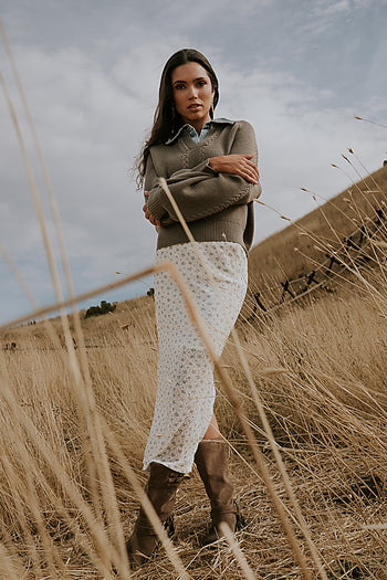 Kenyen Lace Maxi Skirt